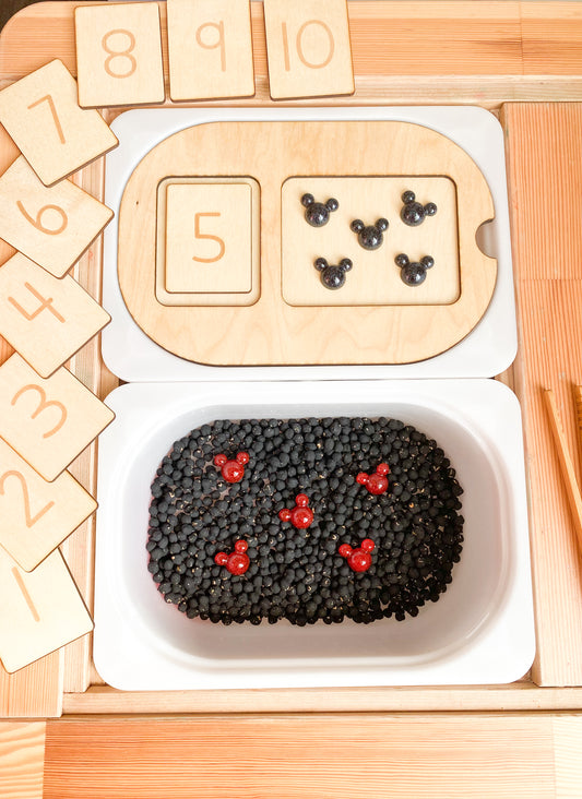 Mickey Mouse Math Sensory Kit -  Sensory Kit - Flisat Insert Counting Board