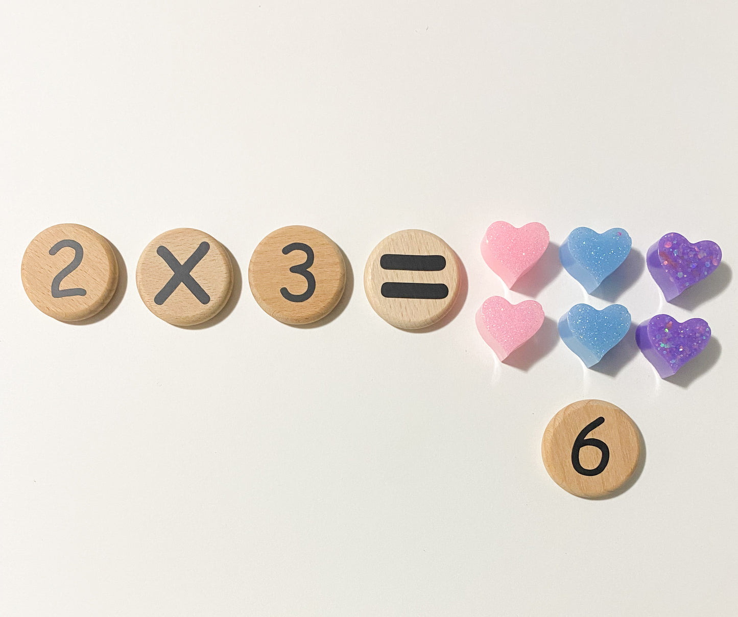 Wooden Math & Number Discs