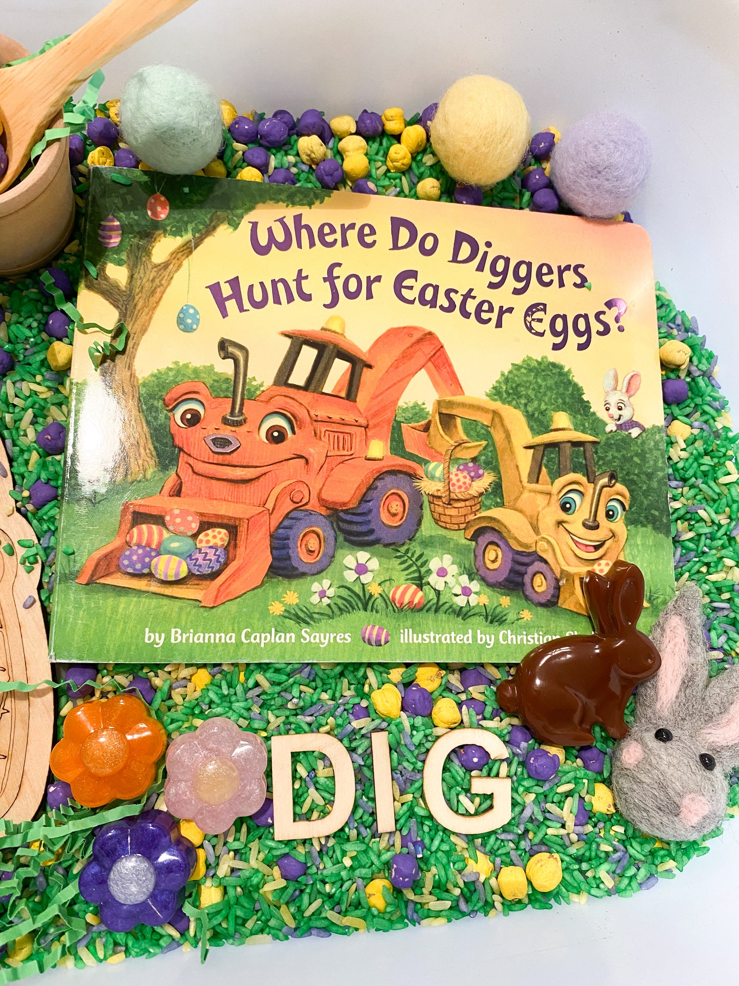 Where Do Diggers Hunt for Easter Eggs - Book Kit