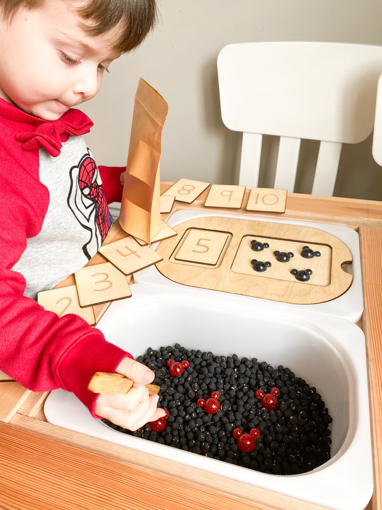 Mickey Mouse Math Sensory Kit -  Sensory Kit - Flisat Insert Counting Board