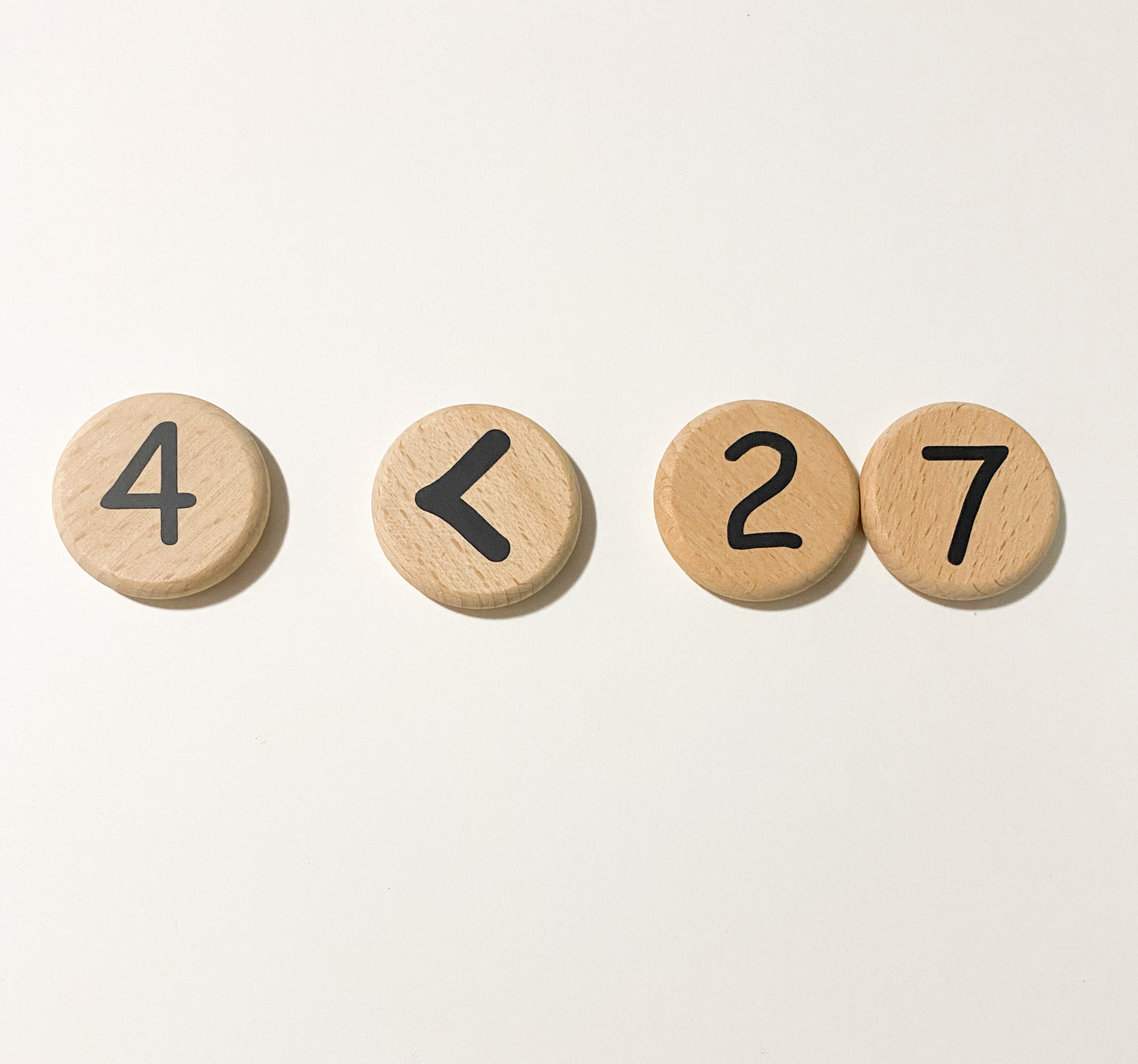 Wooden Math & Number Discs