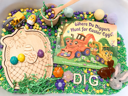 Where Do Diggers Hunt for Easter Eggs - Book Kit