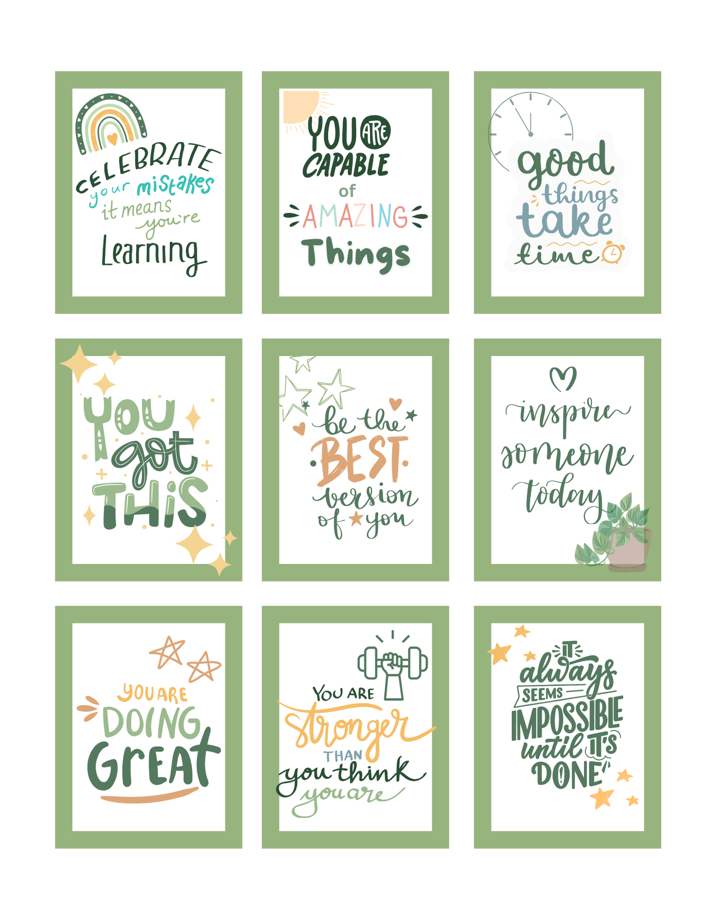 Printable Inspirational Quotes Posters