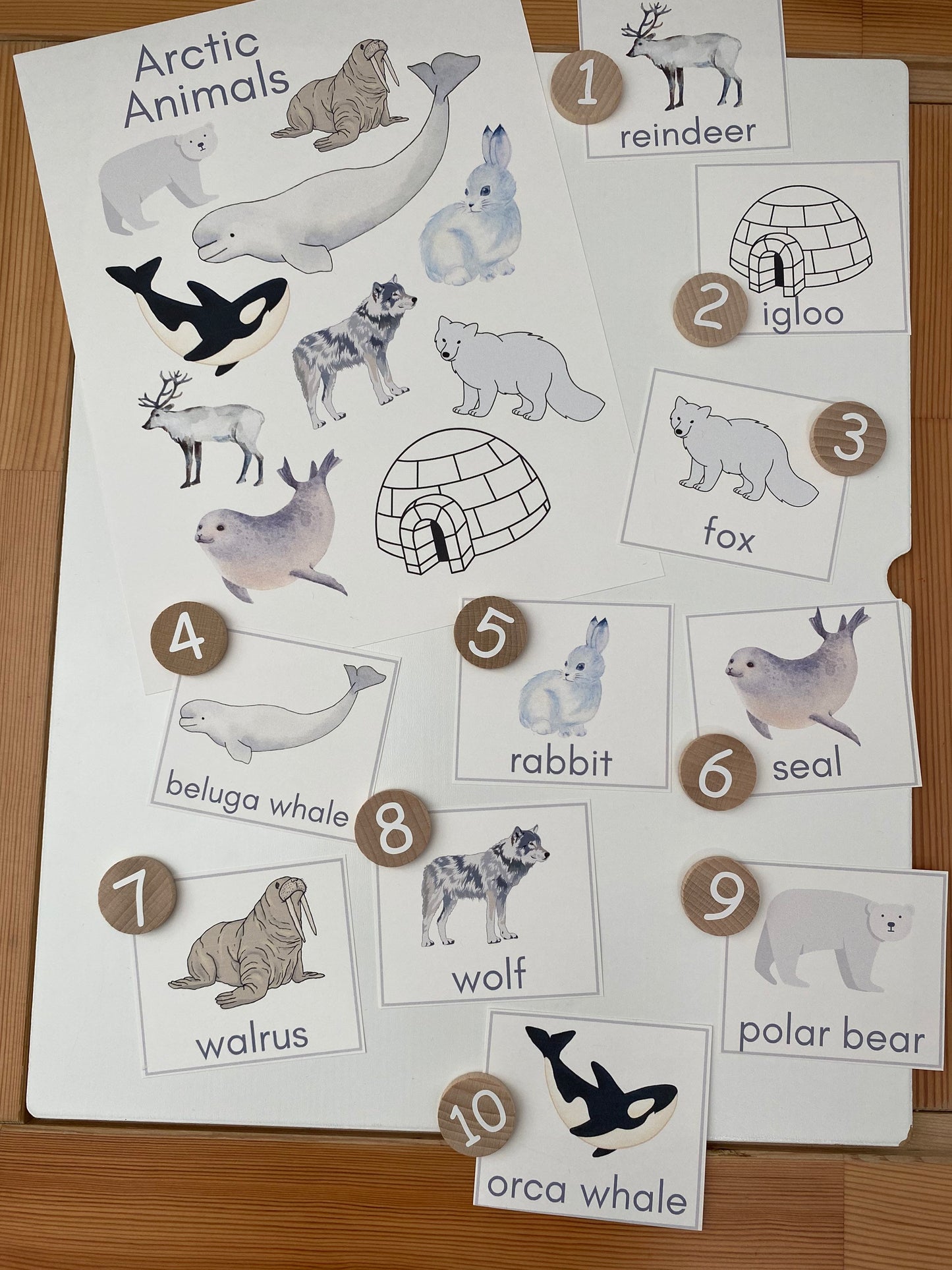 Printable Winter Themed Literacy & Math Bundle - Winter Math Activity - Winter ABC Activity