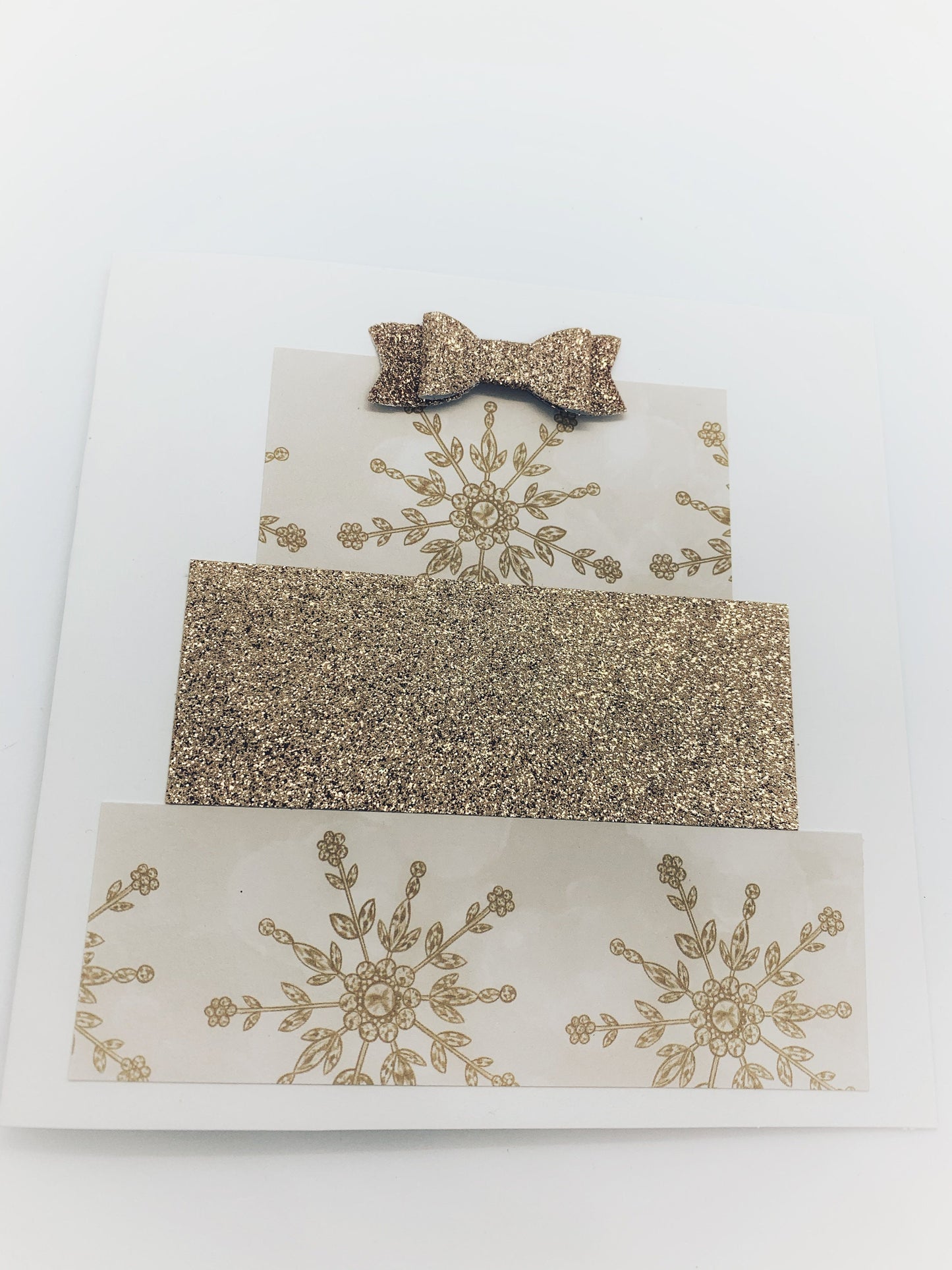 Gold Snowflake Christmas Card *Set of 2