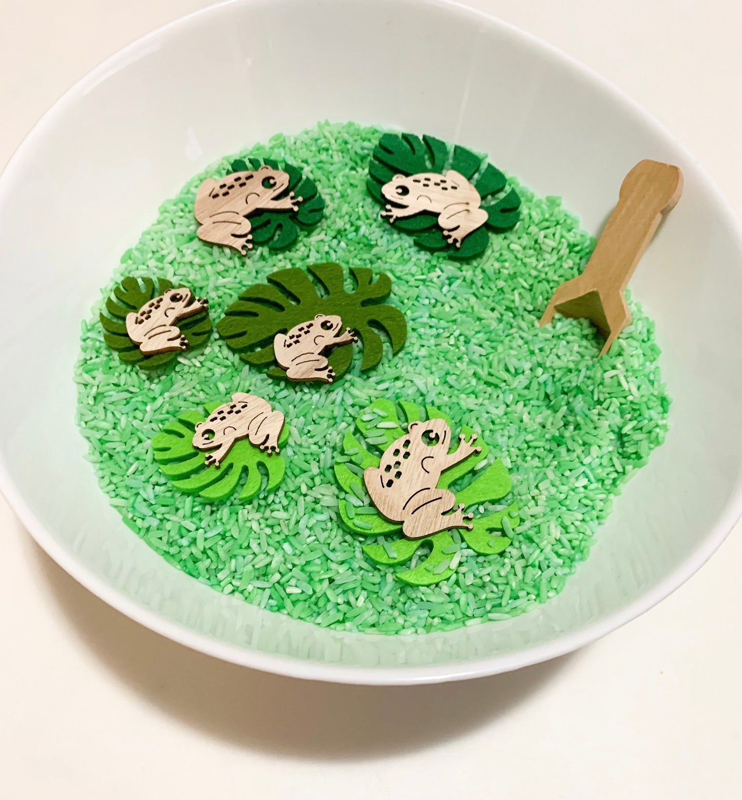 Coloured Sensory Rice for Play