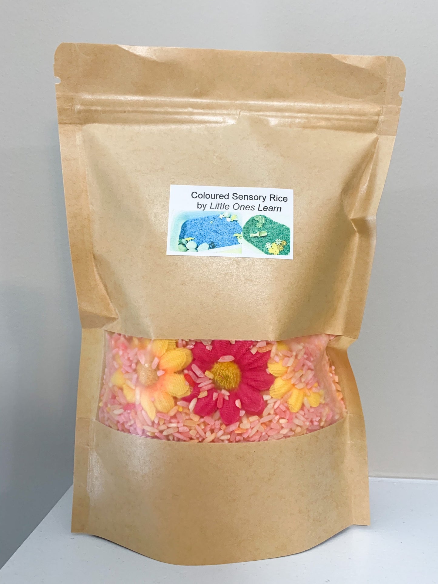 Coloured Sensory Rice for Play