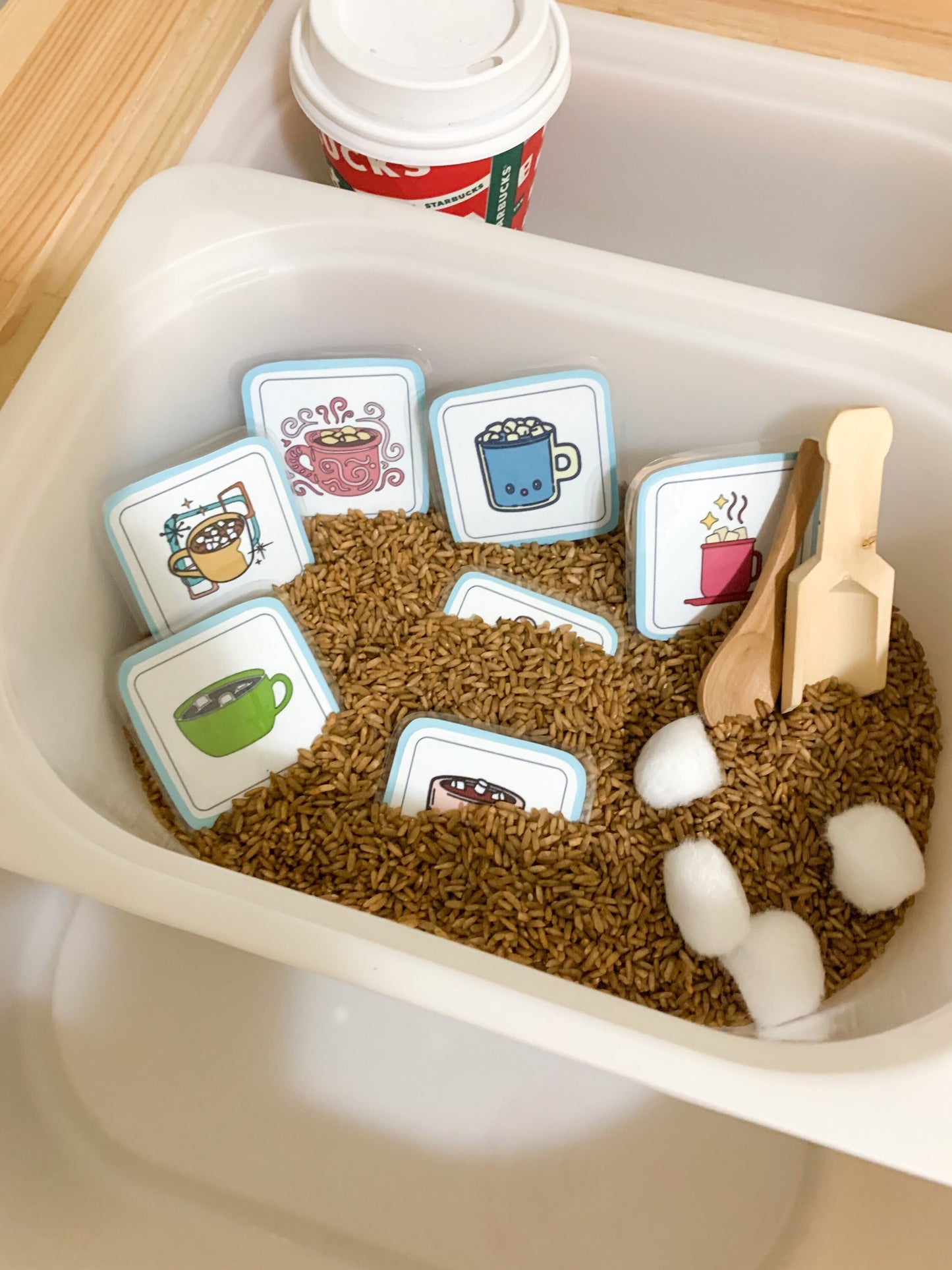 Hot Chocolate Sensory Rice Kit