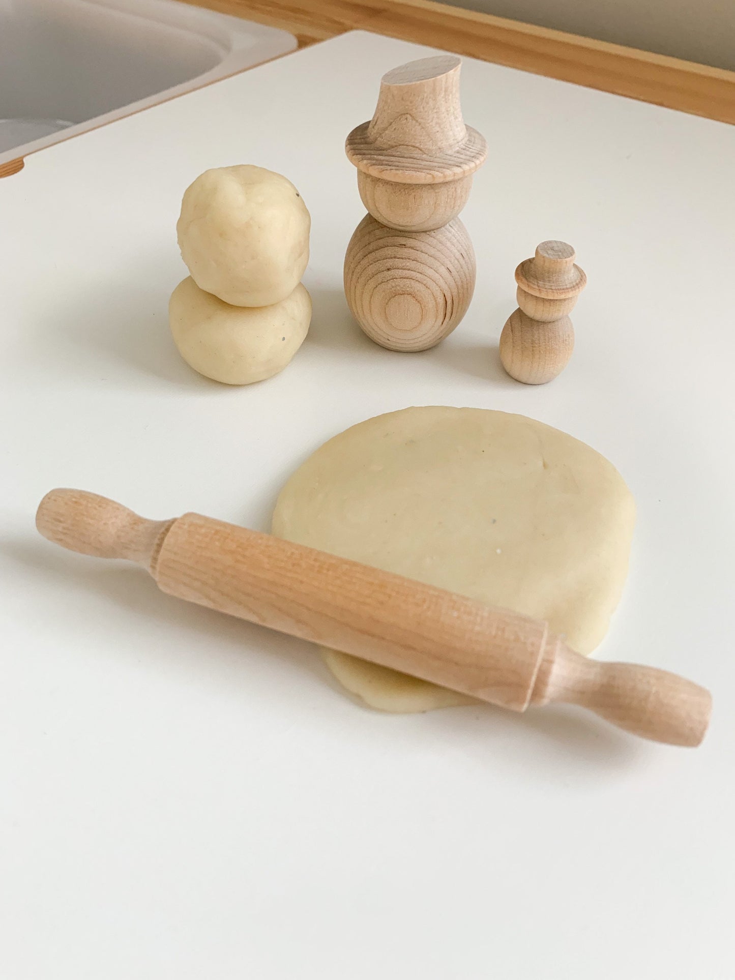 Wooden Rolling Pin - Playdough and Sand Roller - Wooden Rolling Pin - Play Kitchen Rolling Pin