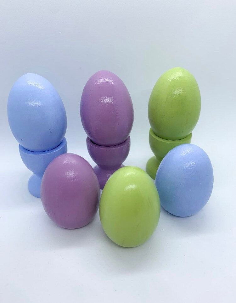 Wood Easter Eggs & Bunnies - Spring Bunny - Spring Egg Set