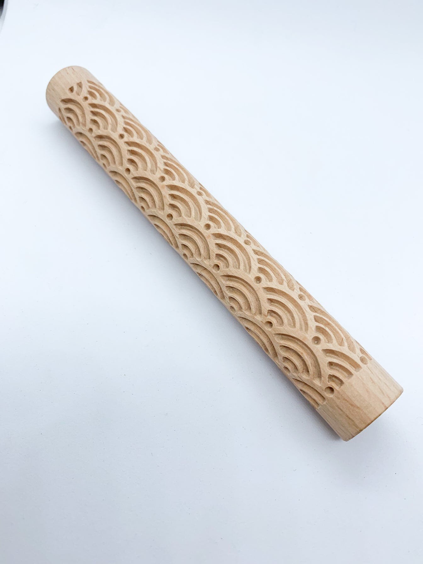 Patterned Wooden Rollers - Wooden Playdough Tools - Playdough and Sand Roller - Wooden Rolling Pin