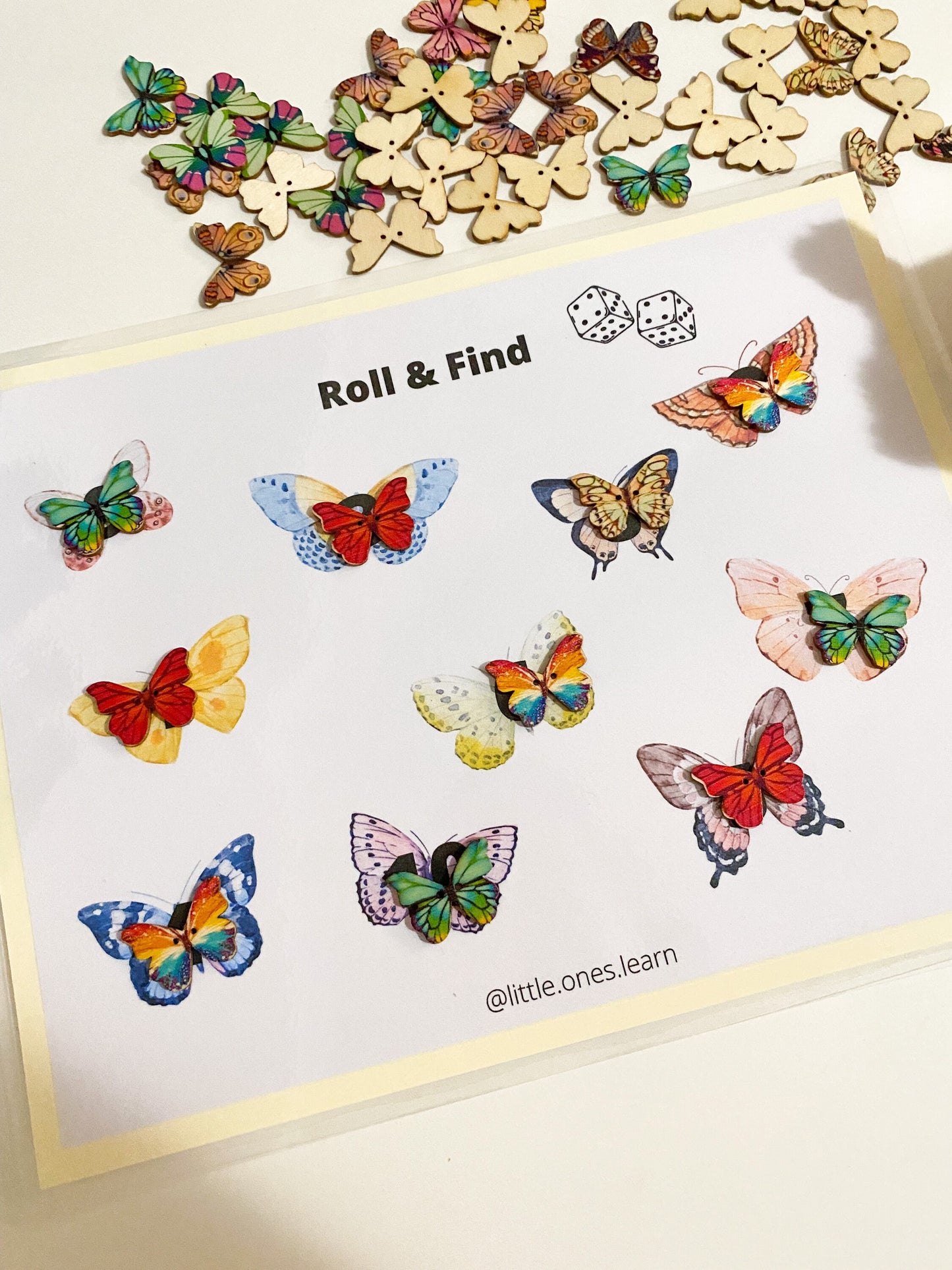 Roll & Find Math Mats * Set of 10 * Numbers Game