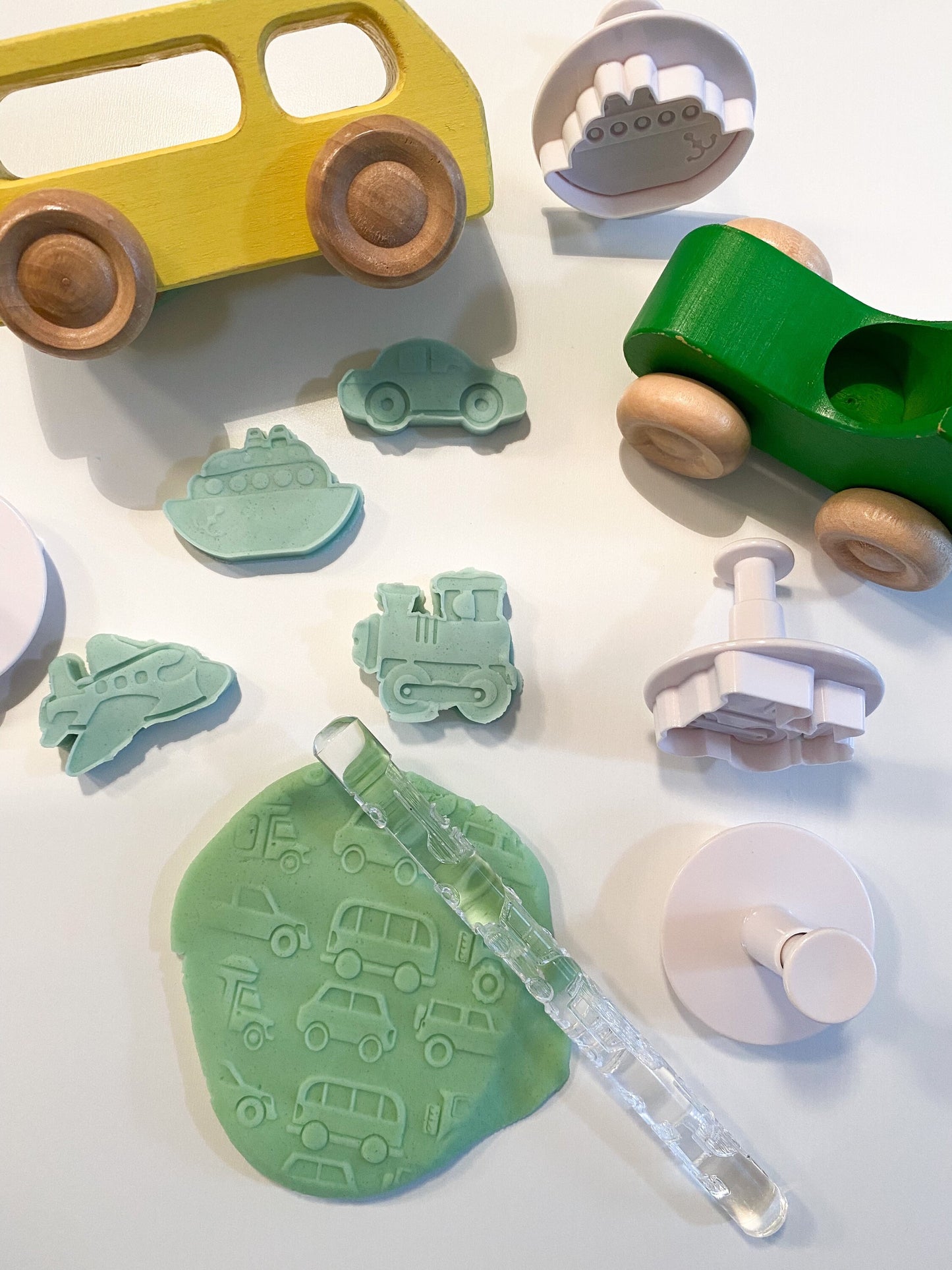 Vehicles Stamp Set - Cars Playdough Stamp