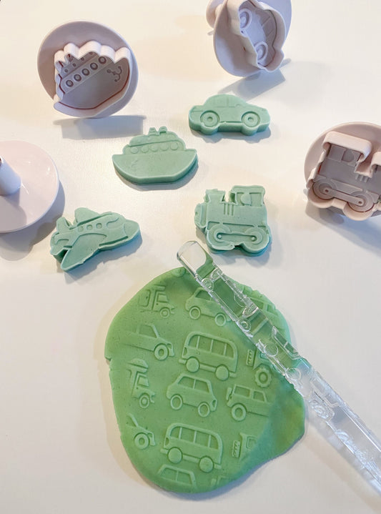 Vehicles Stamp Set - Cars Playdough Stamp