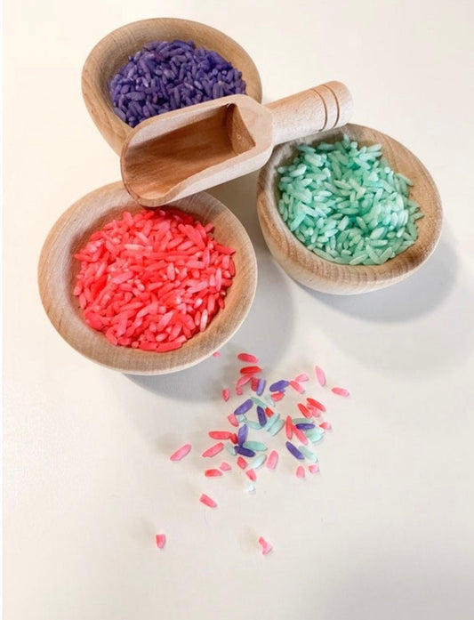 Wooden Sensory Tool Kit - Tools for Sensory Play - Wooden Bowl and Scooper