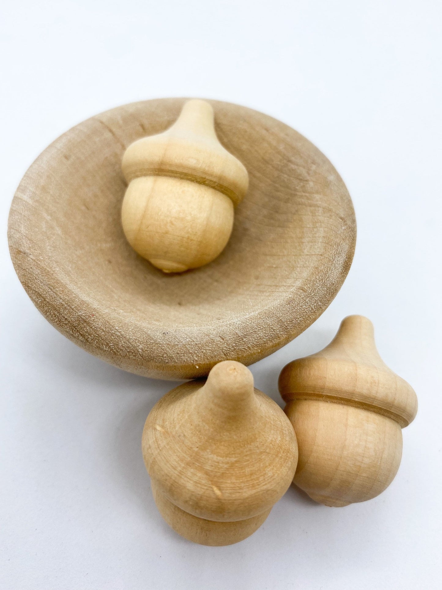 Acorn Sorting Set - Wood Bowl & Acorns