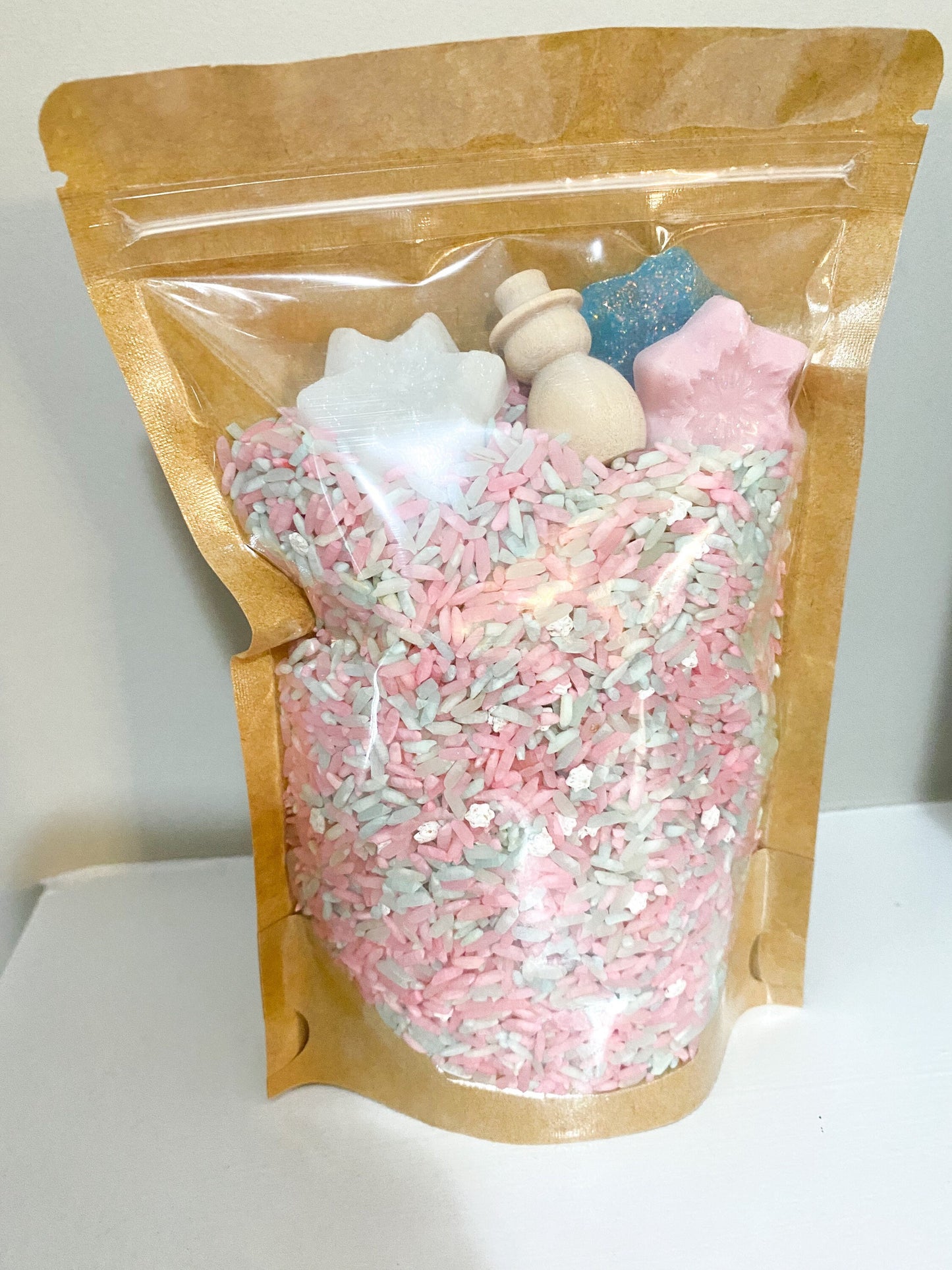 Winter Dreams Sensory Rice Kit - Sensory Base Filler - Snowflake Sensory Play