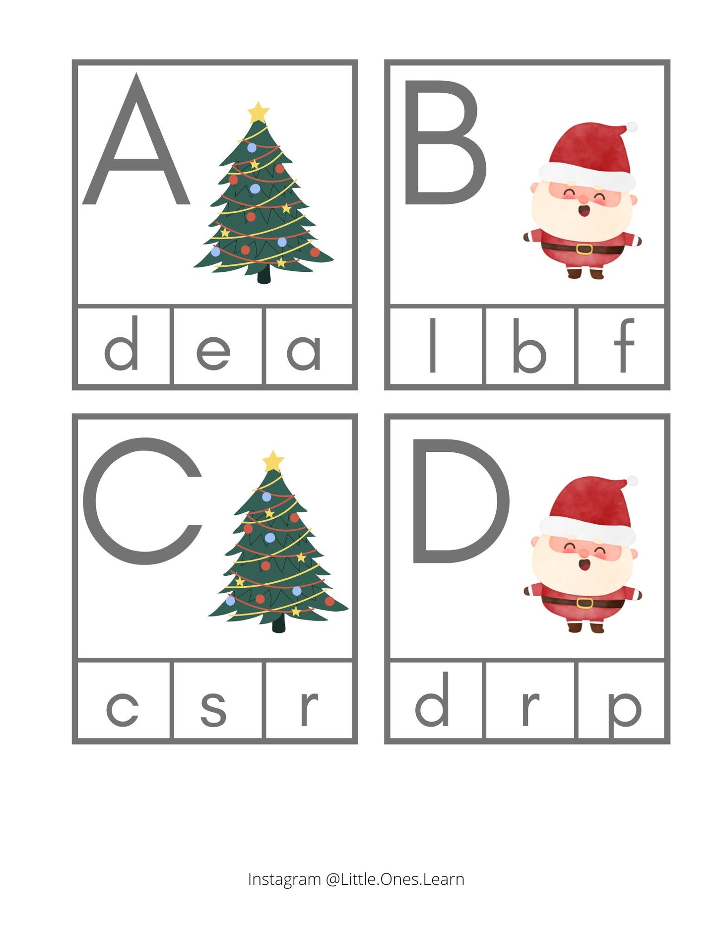 Printable Christmas Themed Literacy & Math Bundle - Plus Advent Calendar Activity Cards