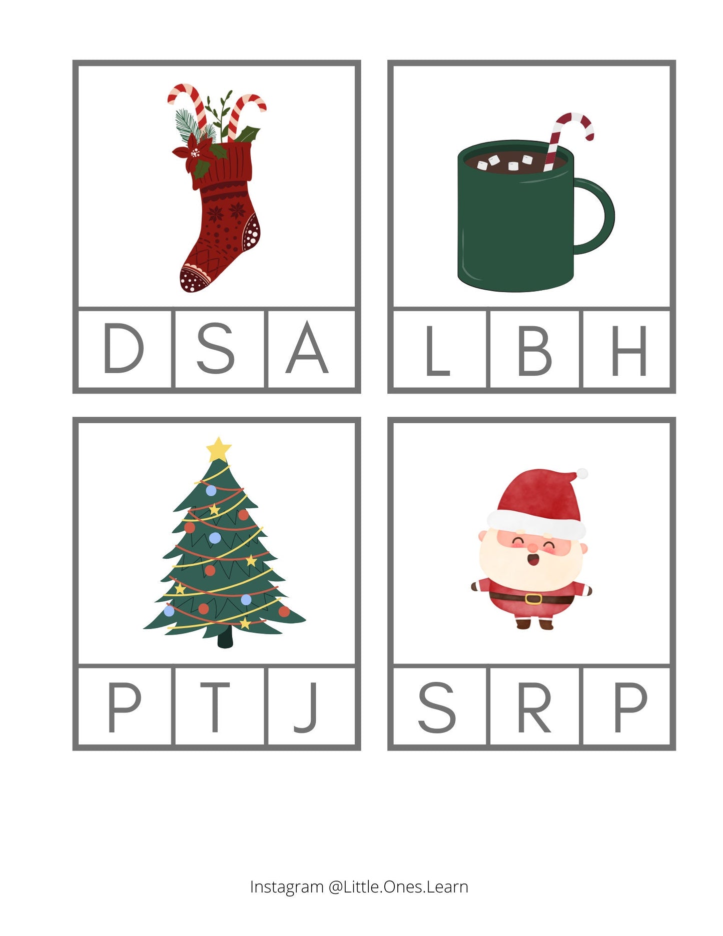 Printable Christmas Themed Literacy & Math Bundle - Plus Advent Calendar Activity Cards