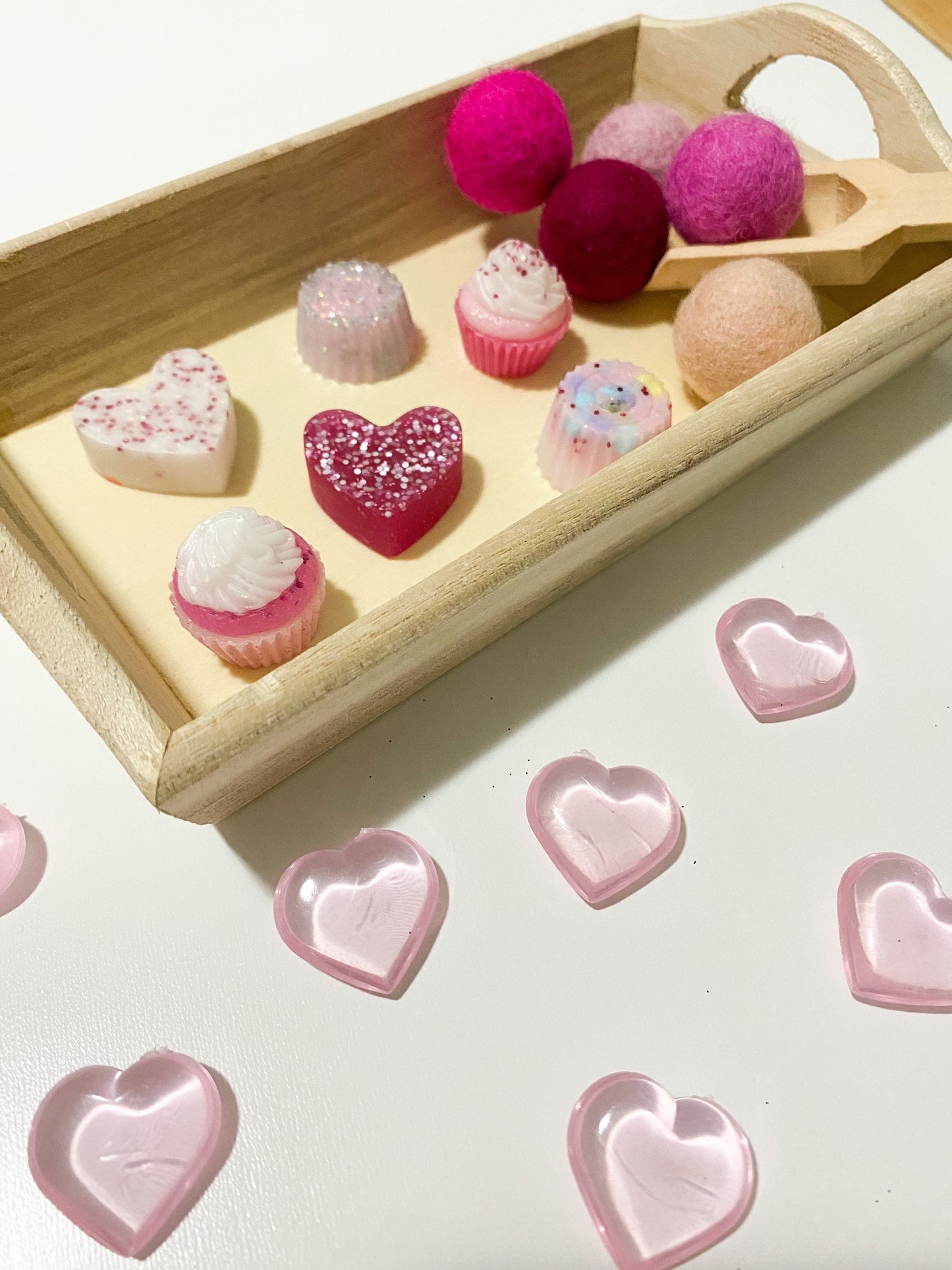 Wooden Sensory Tray - Wooden Tray for Play Kitchen - Wood Tray for Sensory and Fine Motor Practice