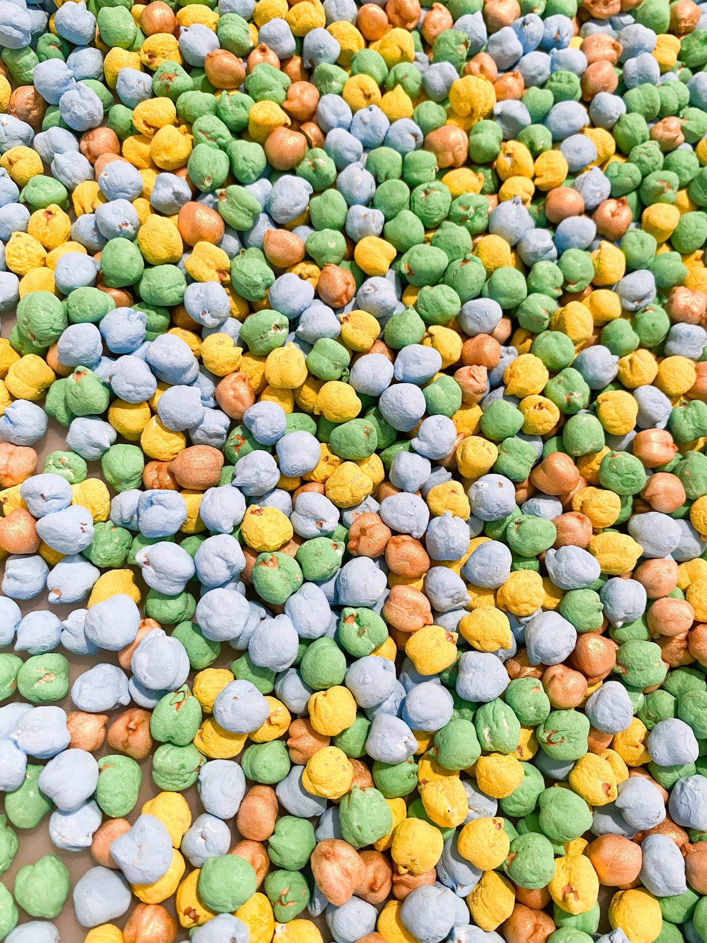 Spring & Easter Pastel Sensory Kit - Spring Sensory Bin - Coloured Chickpeas - Colourful Easter Eggs