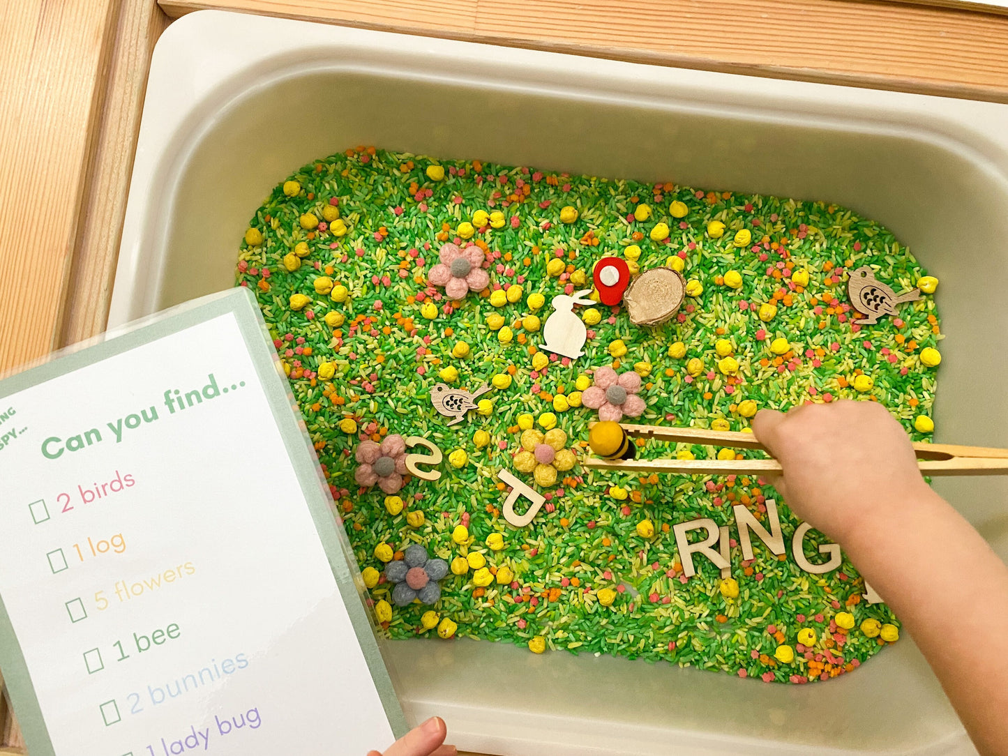 Spring I Spy Sensory Kit - Spring Sensory Bin