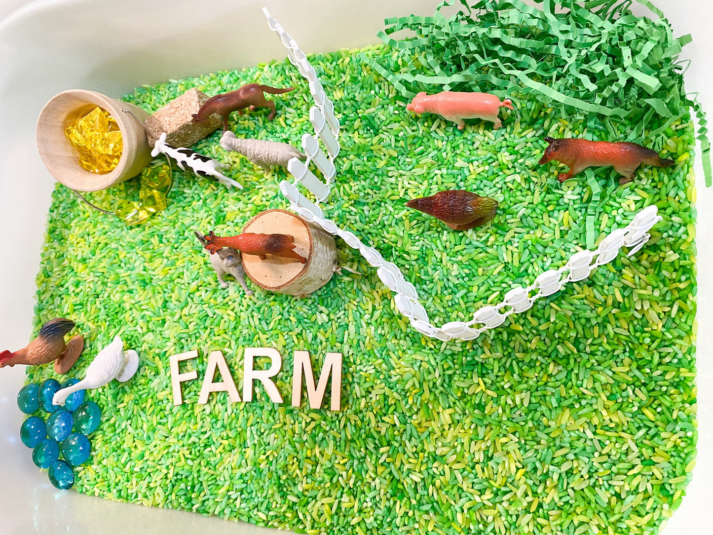 Farm Animals Sensory Kit - Learning Activity - Math and Literacy Farm Animal Kit