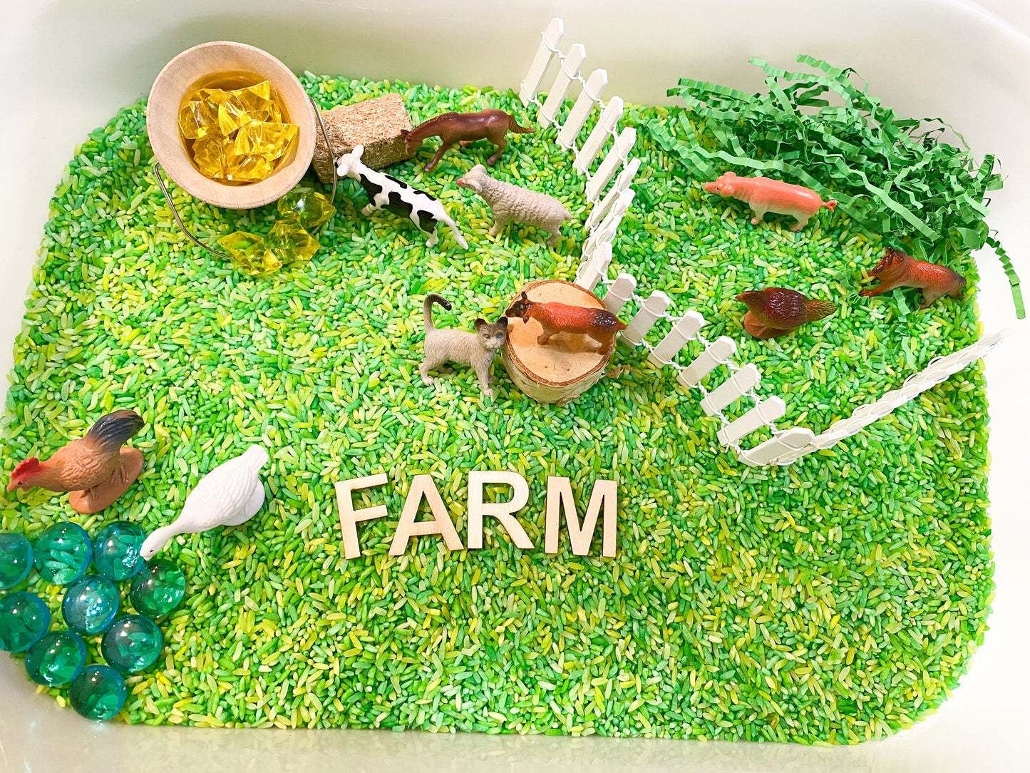 Farm Animals Sensory Kit - Learning Activity - Math and Literacy Farm Animal Kit