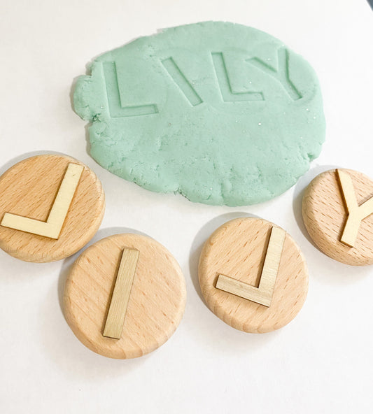 Personalized Name Playdough Stamp Set