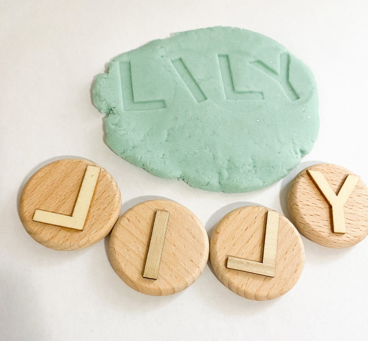 Personalized Name Playdough Stamp Set