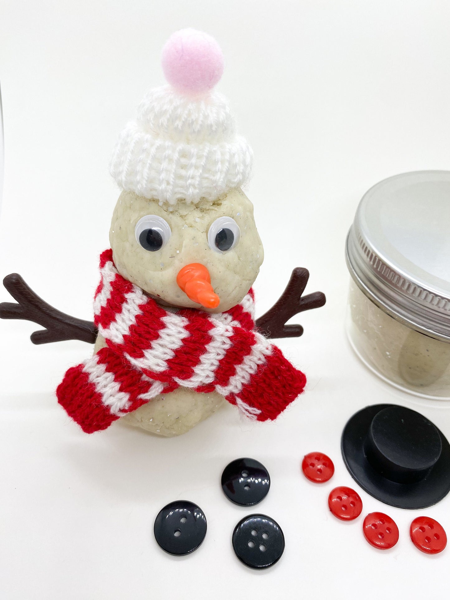 Snowman Playdough Kit - Build a Snowman