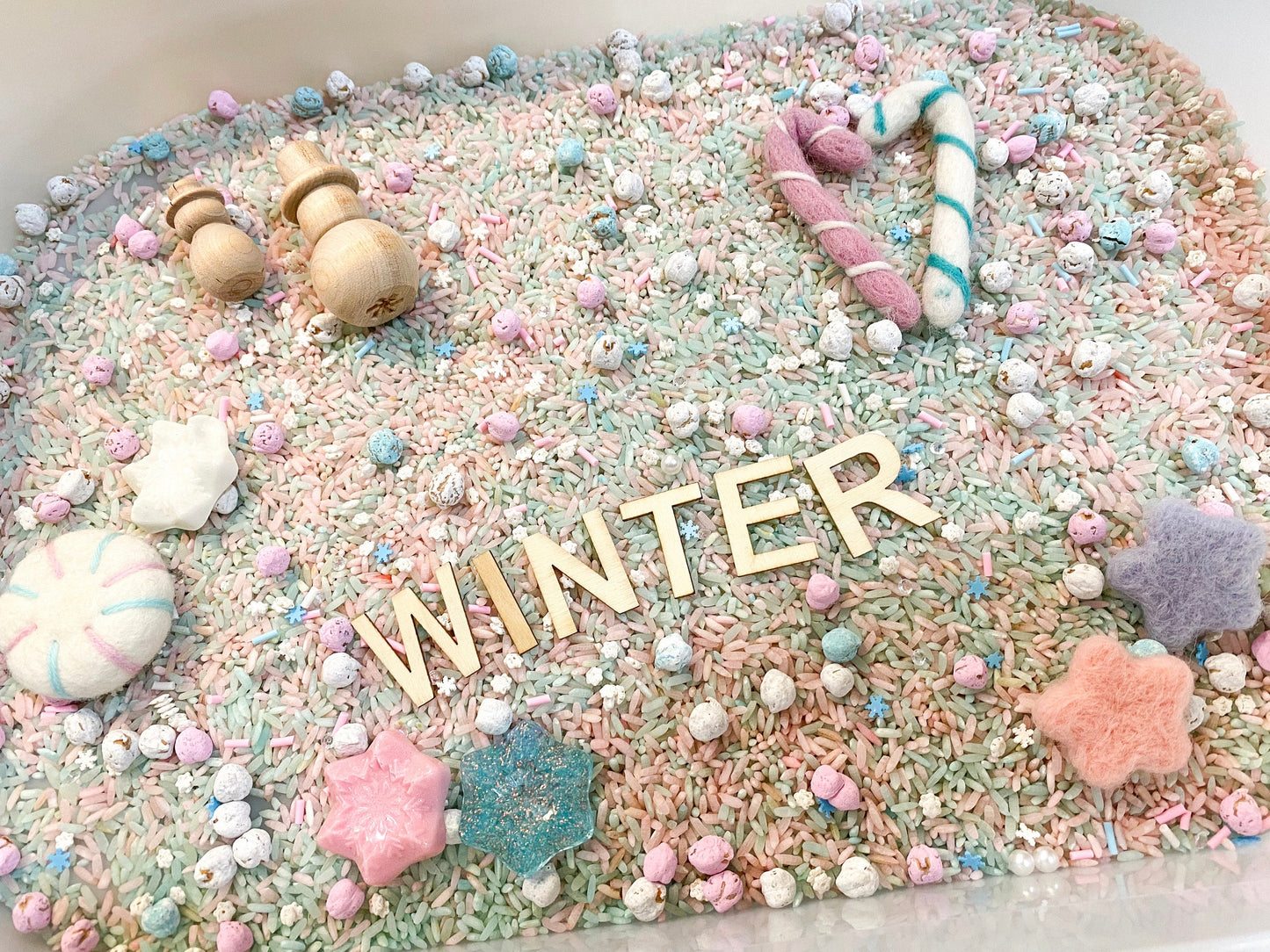 Winter Dreams Sensory Kit - Sensory Base Filler - Snowflake Sensory Play