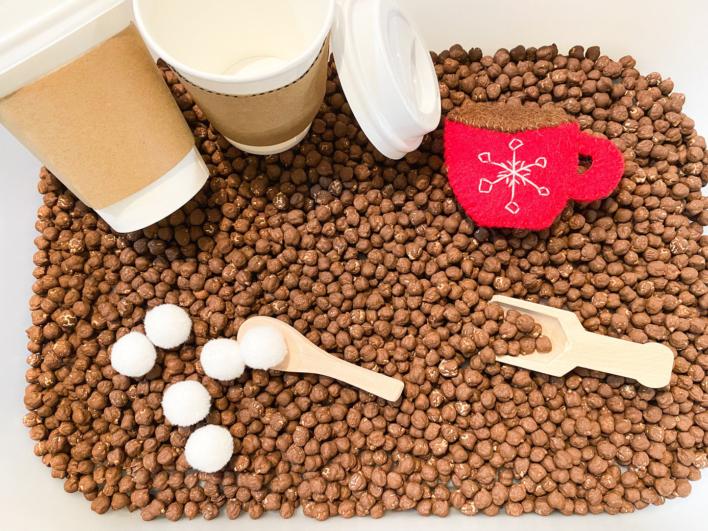 Hot Chocolate Sensory Kit - Dramatic Play Centre  - Hot Cocoa Creative Play