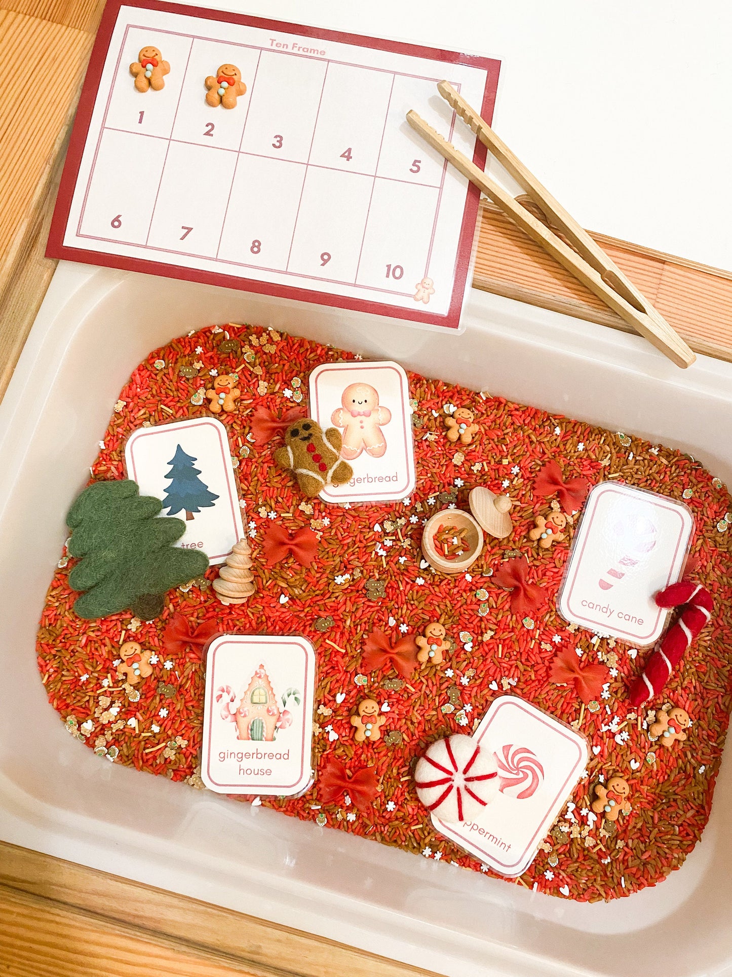 Gingerbread Sensory Kit - Math and Literacy Sensory Kit