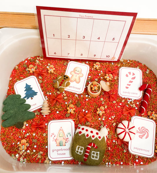 Gingerbread Sensory Kit - Math and Literacy Sensory Kit