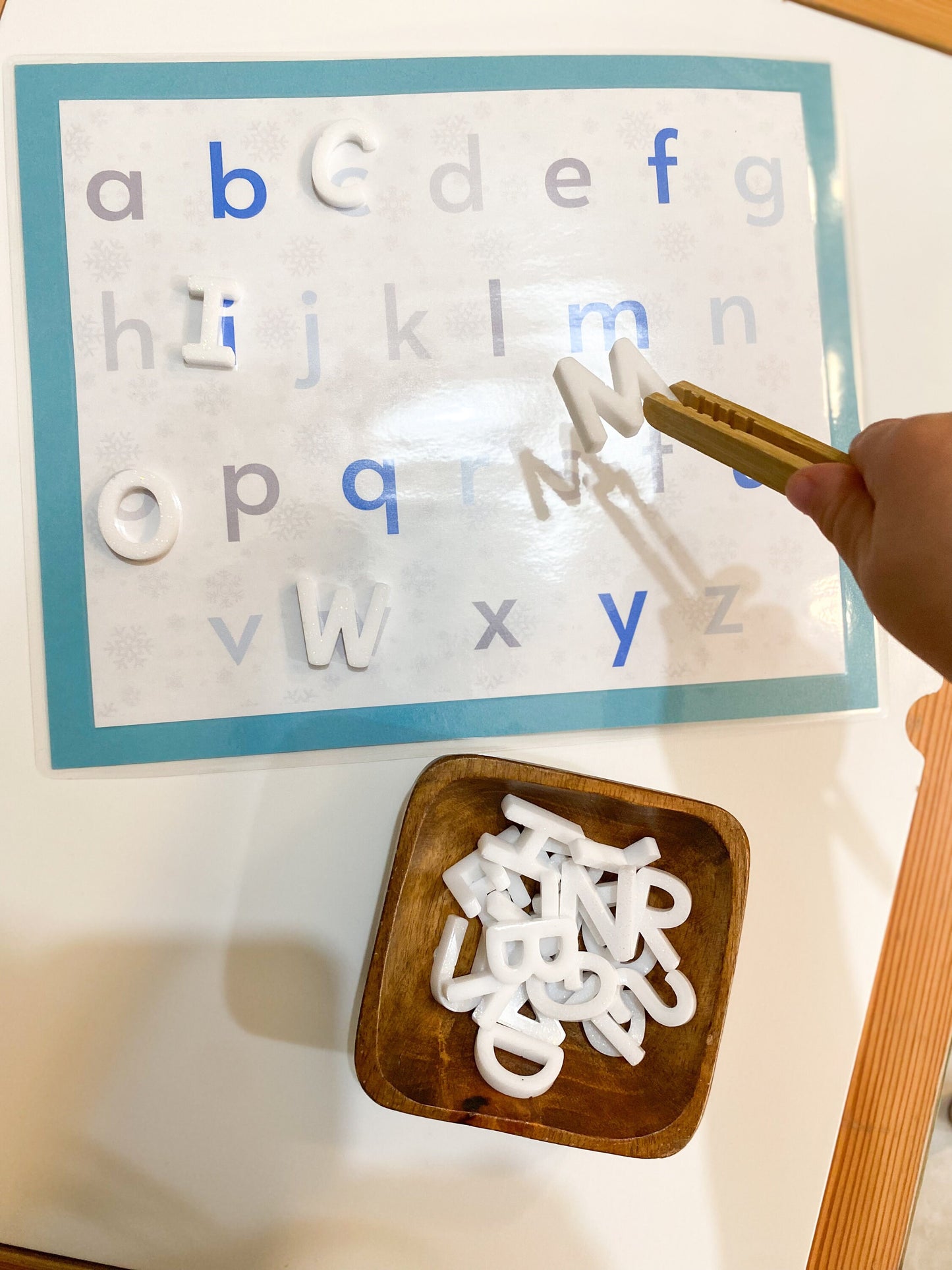 Printable Alphabet Mat, Number Mat & Beginning Sounds Poster- ABC Poster - Uppercase and Lowercase Set