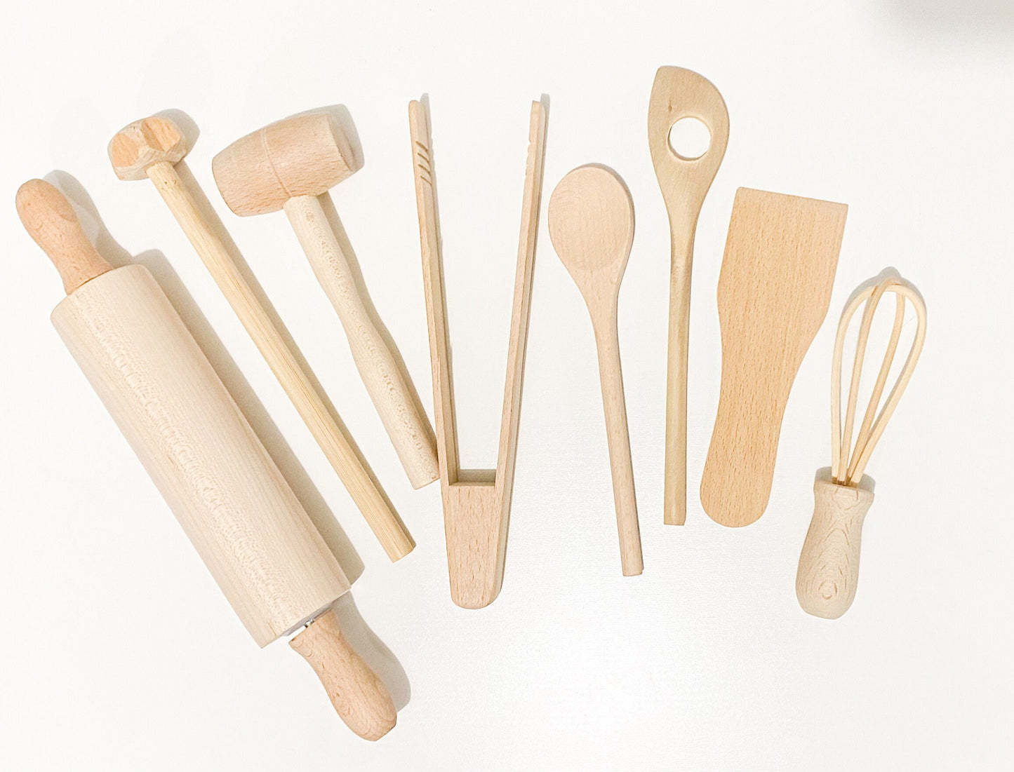 Wooden Sensory & Kitchen Tool Kit - Tools for Sensory Play - Play Kitchen Accessories