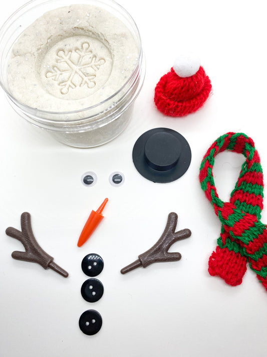 Snowman Playdough Kit - Build a Snowman