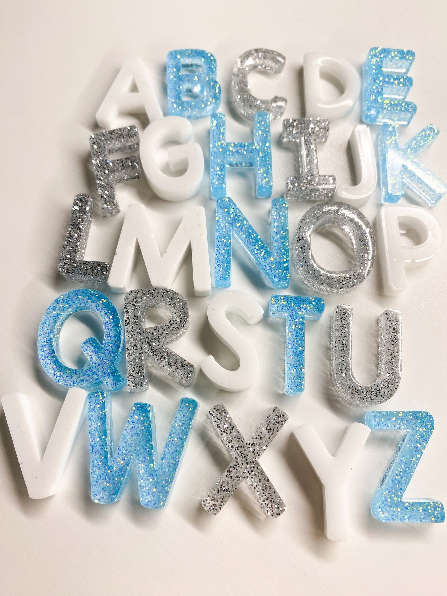 Winter ABC Sensory Kit - Sensory Base Filler - ABC Resin Loose Parts - Resin Alphabet